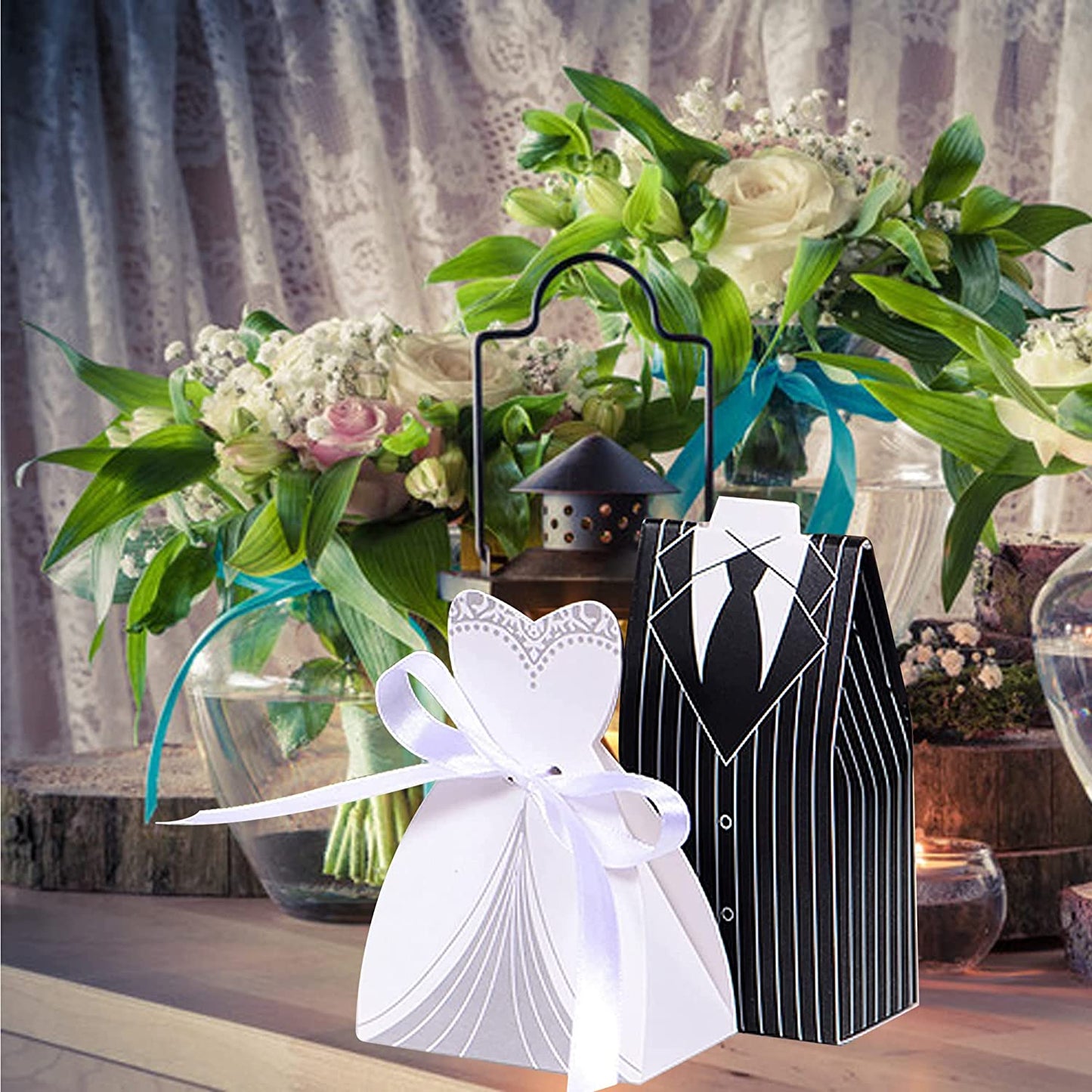 Svatební dárková krabička s mandličkami