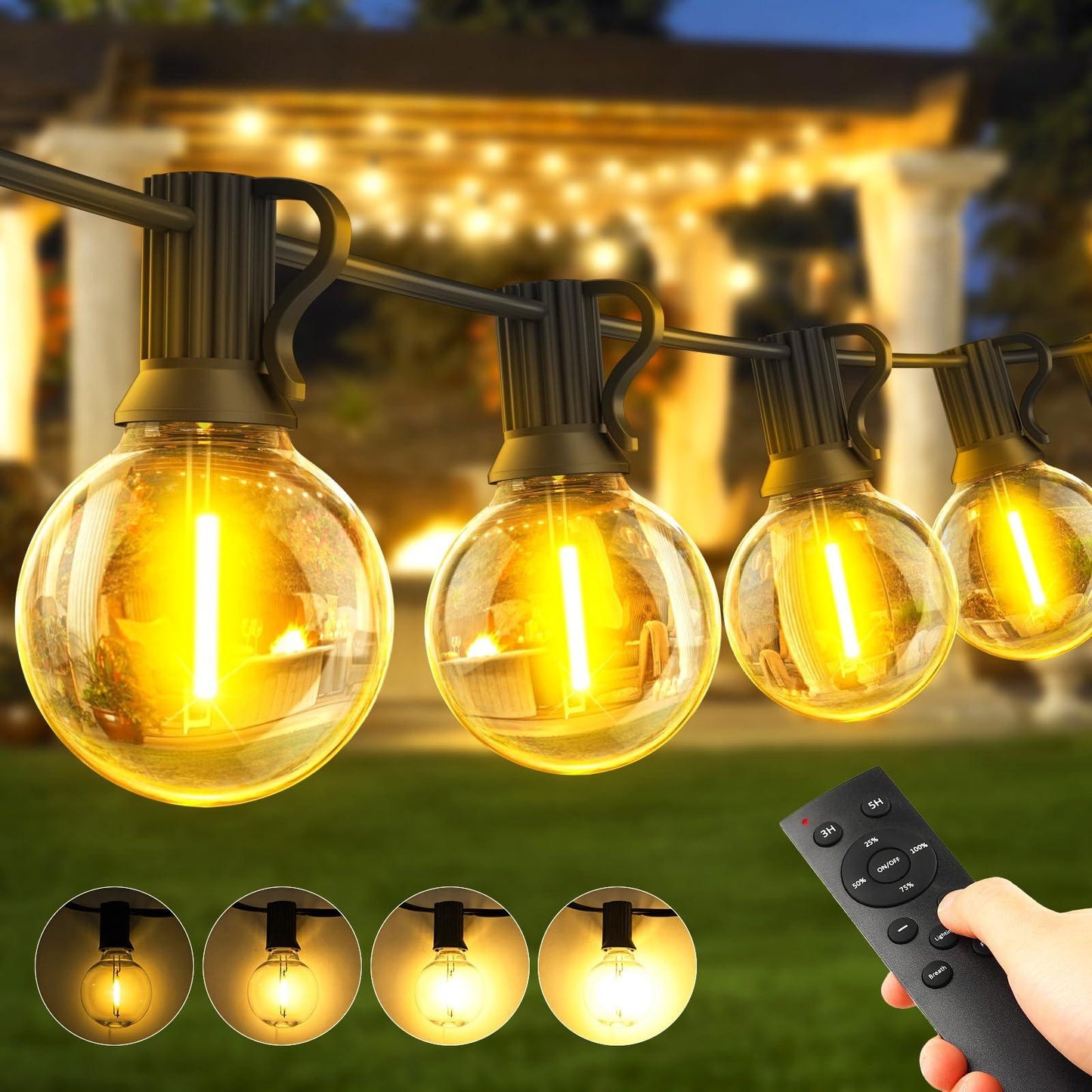 Warlisou LED venkovní osvětlení 30 m na svatbu