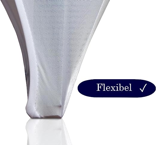 Bílá elastická strečová souprava na pivní sety