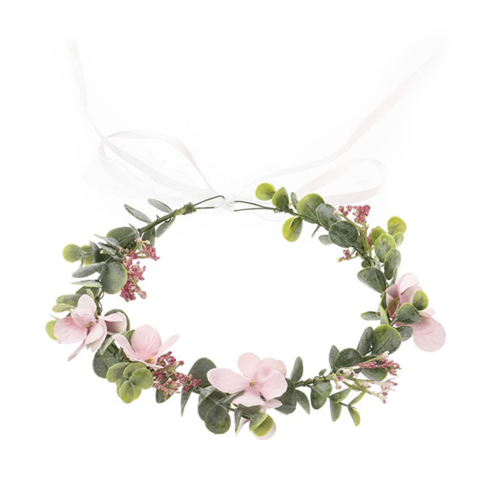 Svatební boho věneček do vlasů pro družičku.