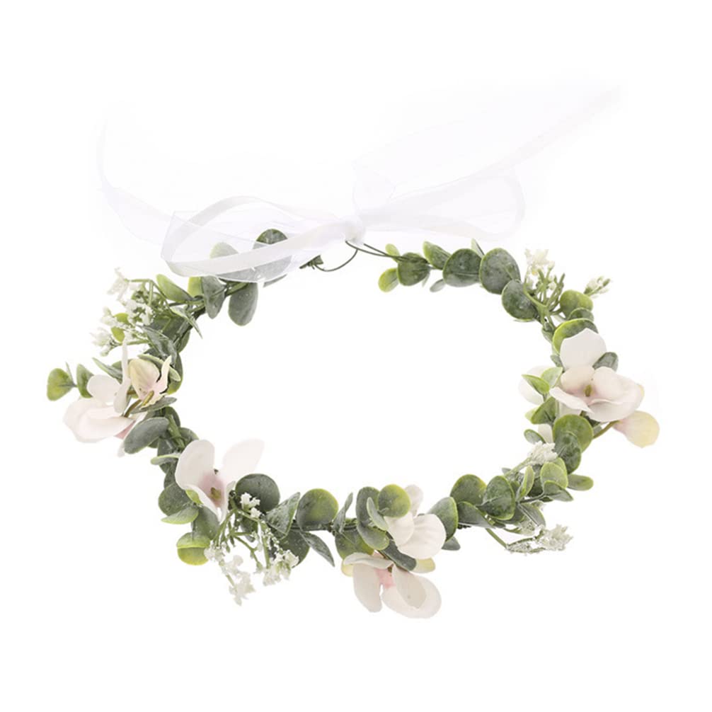 Svatební boho věneček do vlasů pro družičku.