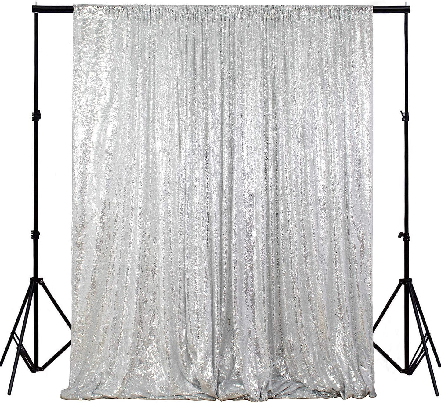 Stříbrné flitrové pozadí 1,2 m x 2,4 m