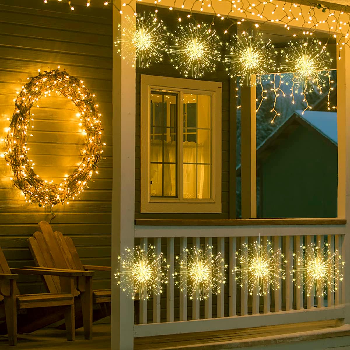 Led světelná dekorace 4 voděodolné koule