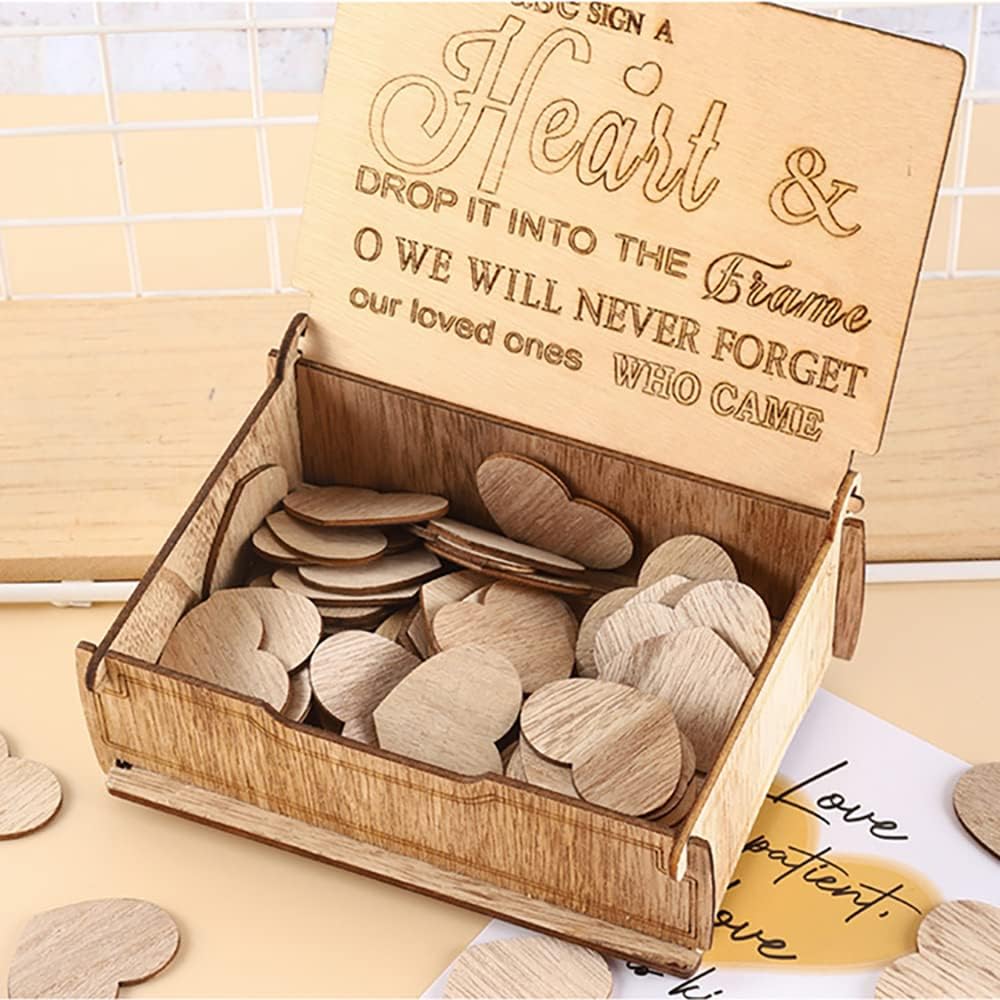 Svatební kniha hostů srdce.