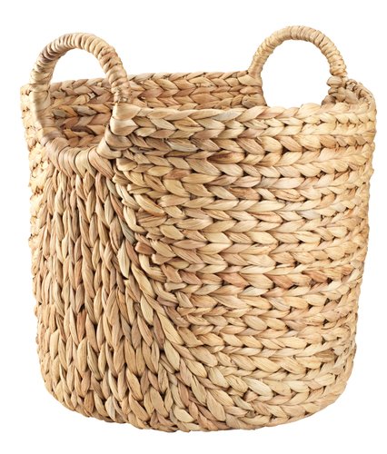 Boho dekorační koš z vodního hyacintu .