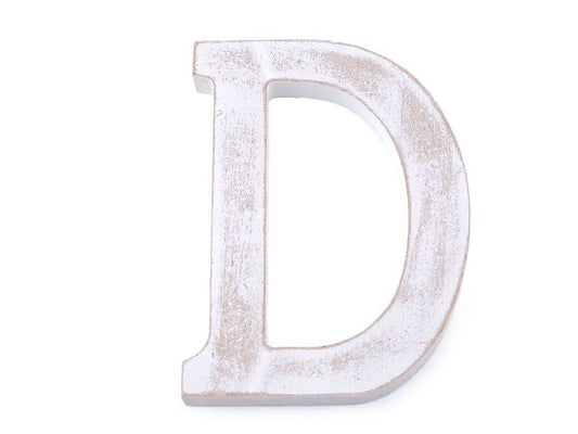 Dřevěné vintage písmeno D