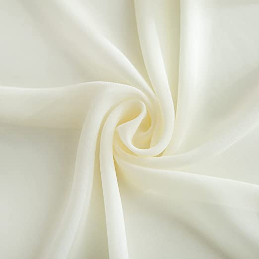 Běhoun na slavnostní stůl Ivory šifonový 420 x 70 cm